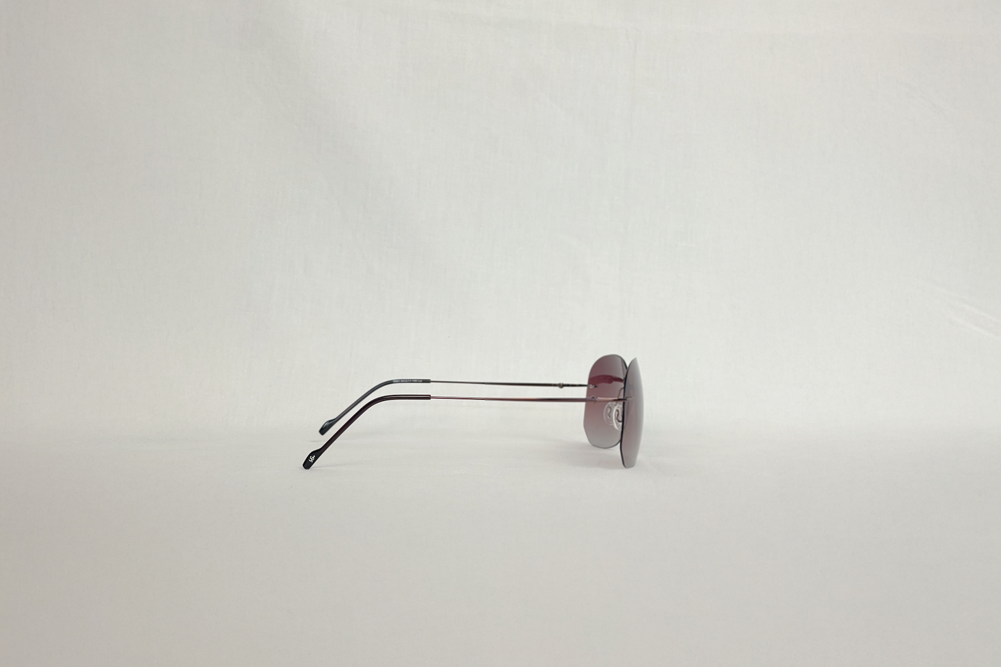 Moy Frameless Brown Sunglasses