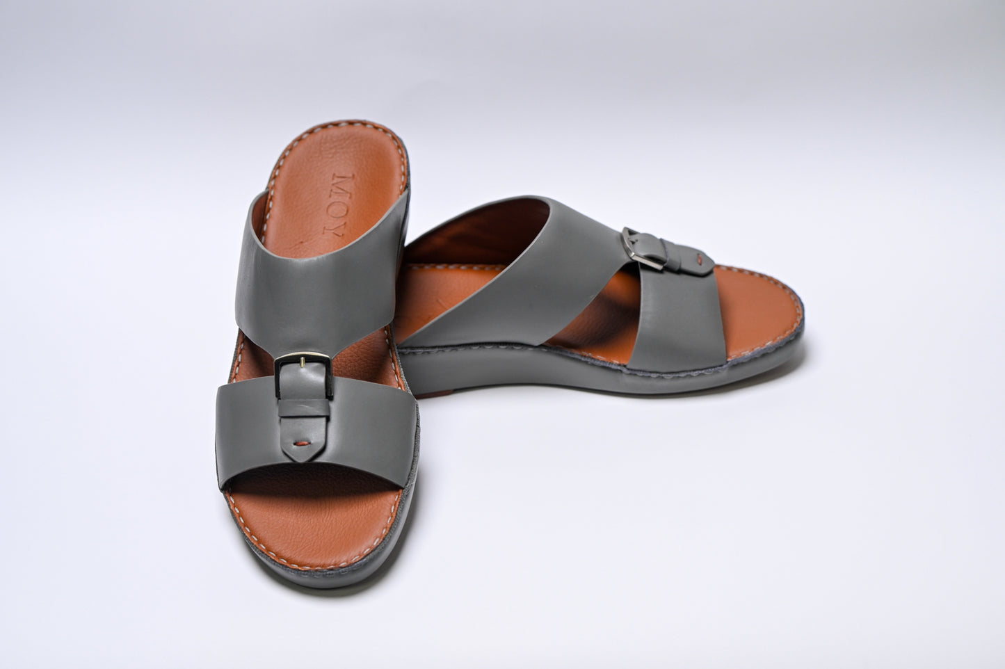 Buckle Leather Sandals