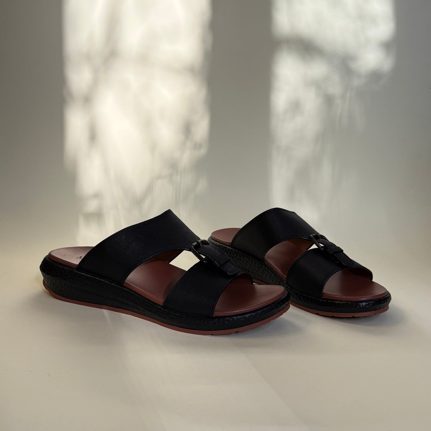 Cloud Black Denim Sandals
