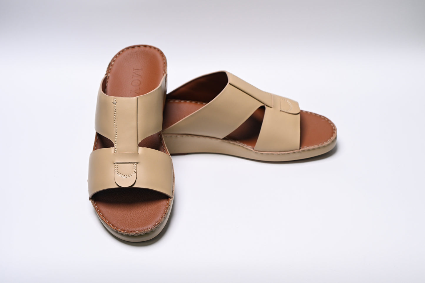 Stitched napa sandals