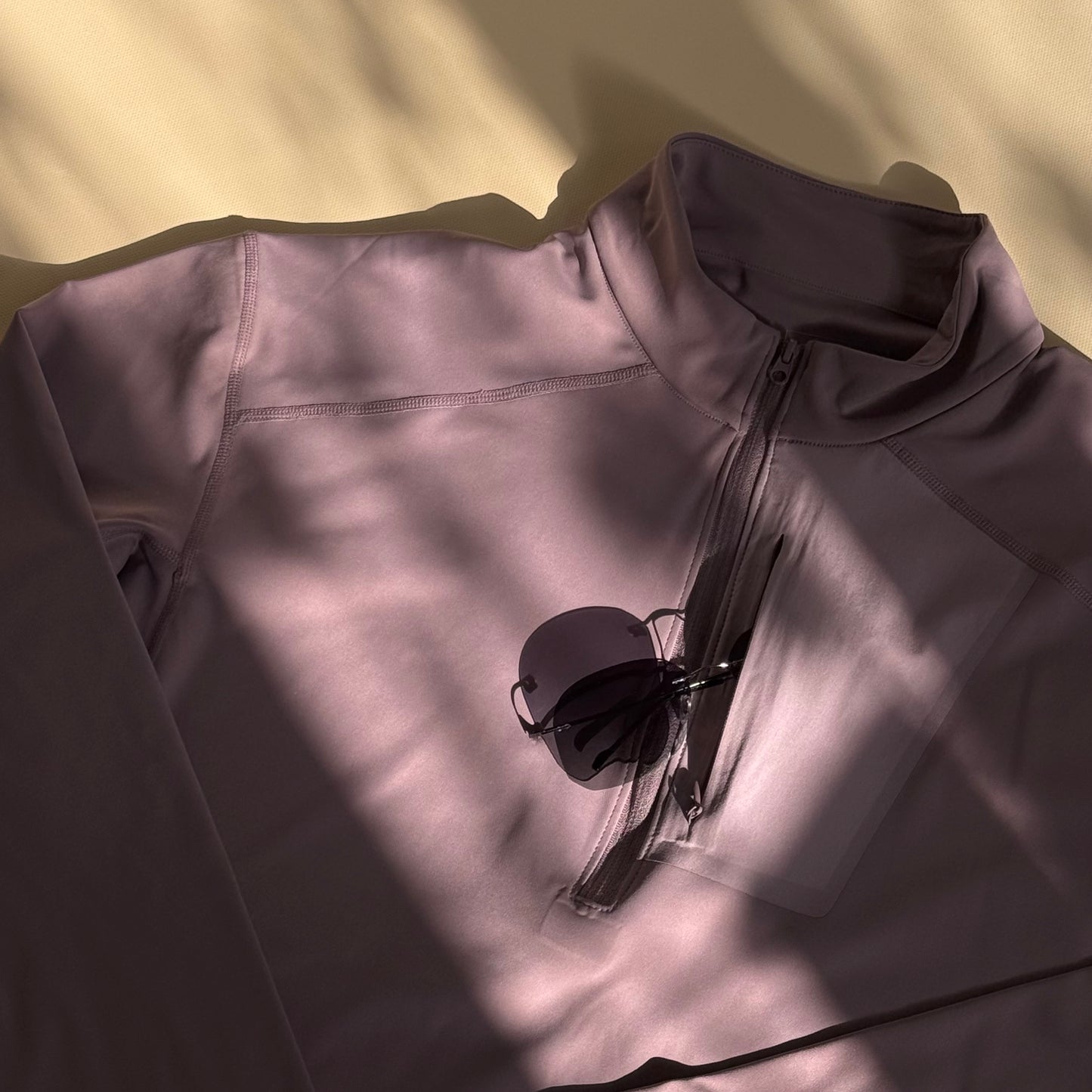 Lightweight Slim Fit Zip Up Shirt