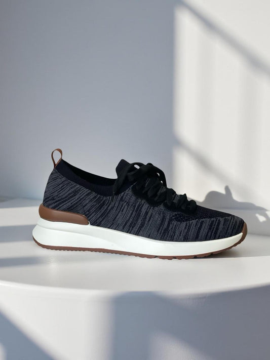 Black Lace Up Sneaker